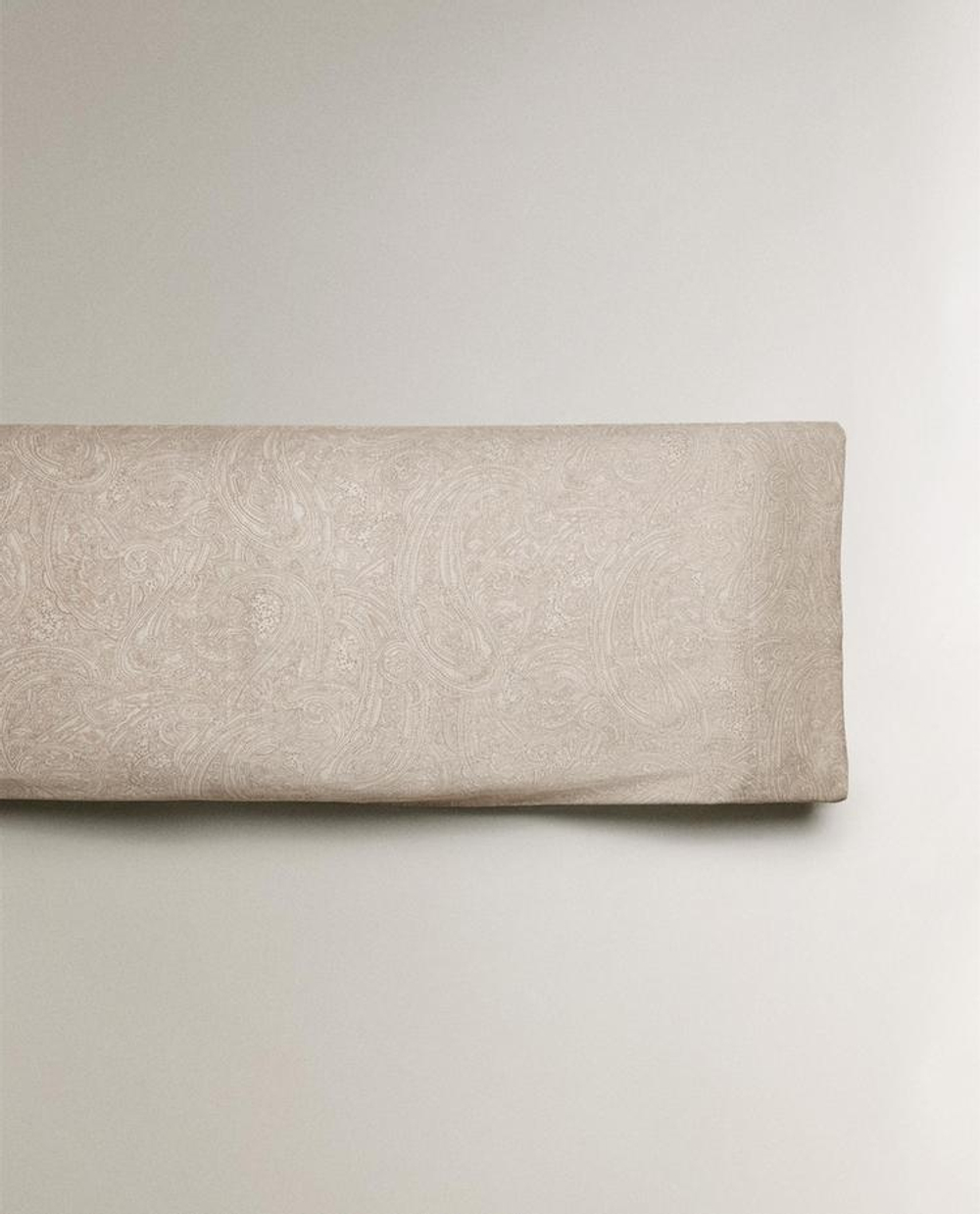 ZARA HOME САТИНОВАЯ НАВОЛОЧКА С УЗОРОМ, СЕРЫЙ