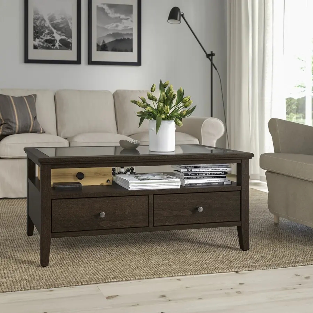 Журнальный стол - IDANÄS /IDANАS  IKEA/ ИДАНЭС ИКЕА, 107x55 см, коричневый