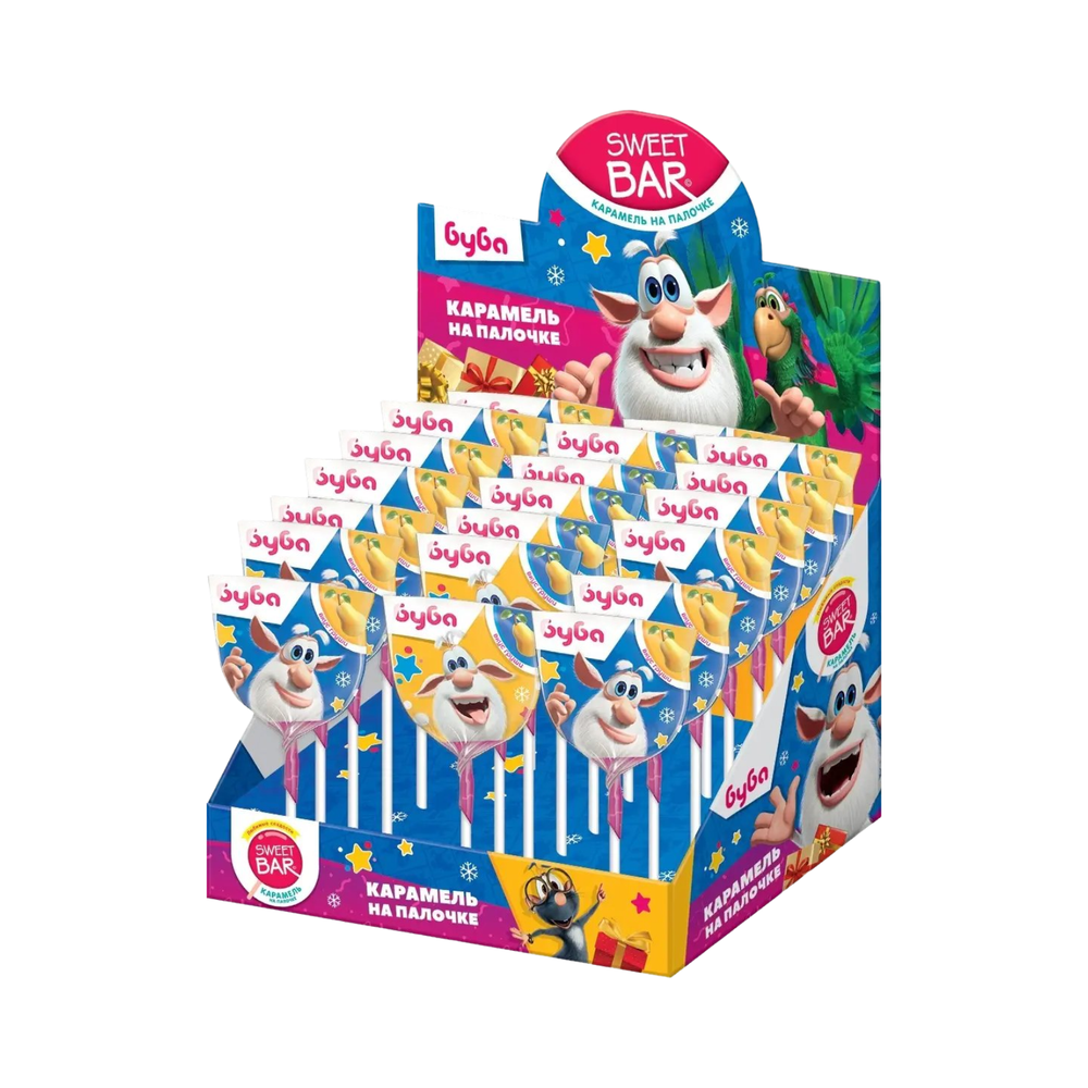 Карамель на палочке БУБА 15г