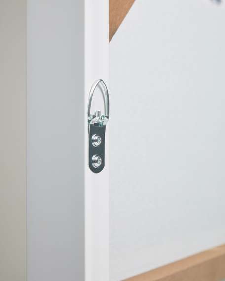 Абстрактное полотно Sagaro в бело-голубых тонах, 30x40 см