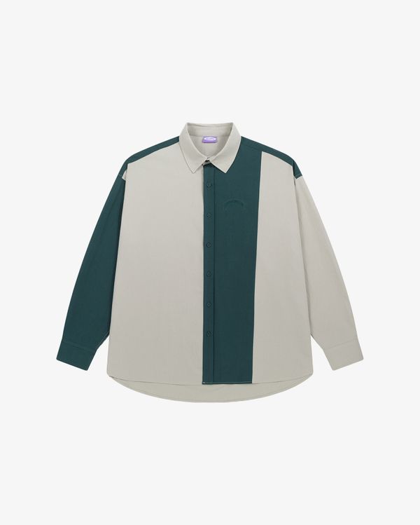 Сорочка Puff изумрудный/серый - фото 4