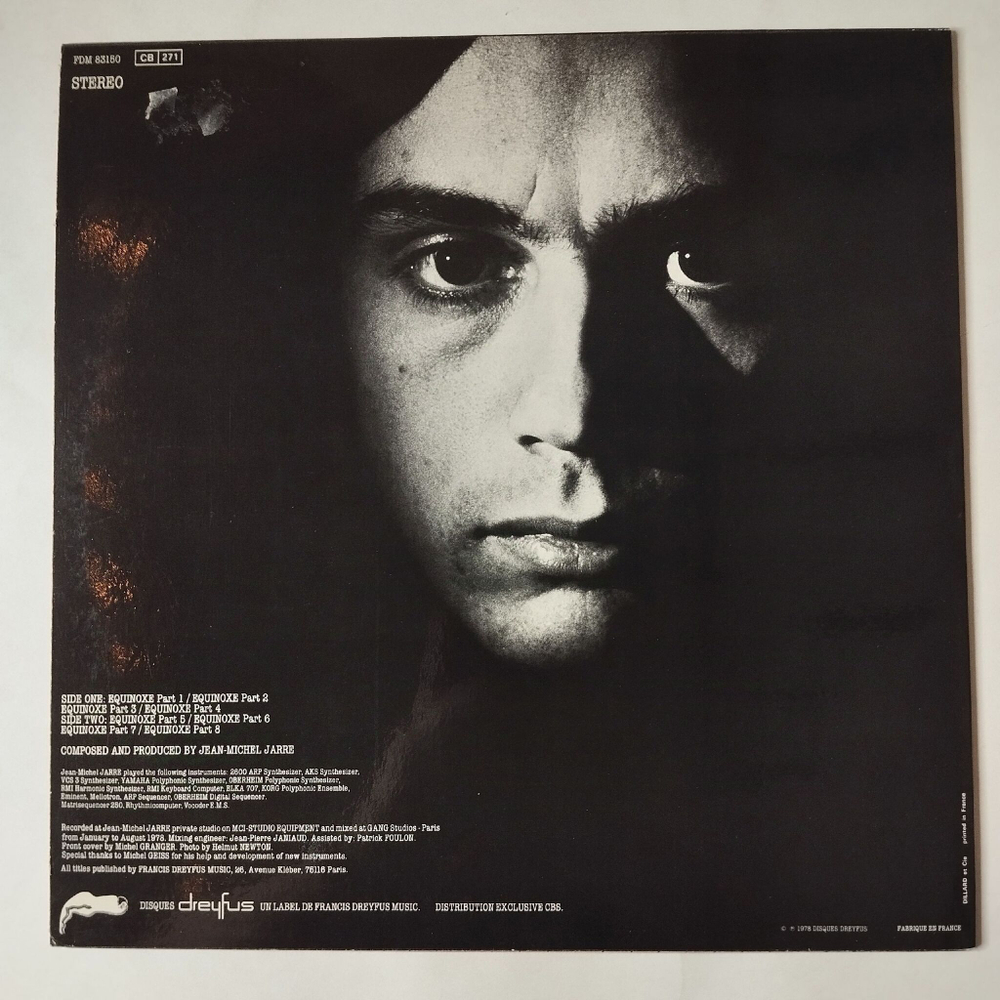 Винтажная виниловая пластинка LP Jean Michel Jarre Equinoxe (France 1978)