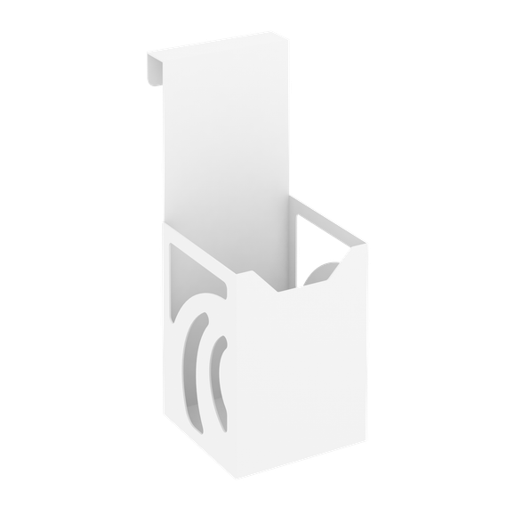 Навесной стакан для ручек и карандашей MAN-01 Металл Белый 80*100*200