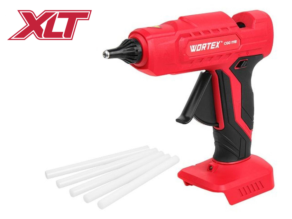Аккум. клеевой пистолет WORTEX CGG 1118 в кор. ALL1 XLT SOLO 18В, 11 мм
