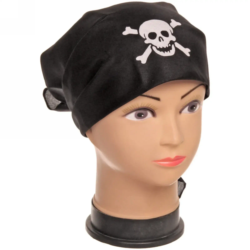 Карнавальный аксессуар «Бандана Пирата», чёрный