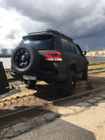Toyota Land Cruiser 200 с прицепом