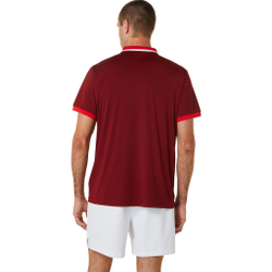 Мужское теннисное поло ASICS Court Polo Men - Dark Red, Red