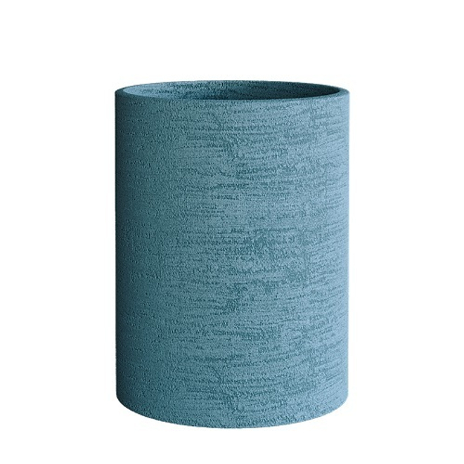 Кашпо Concretika Cylinder D40 H80 Erosia Blue