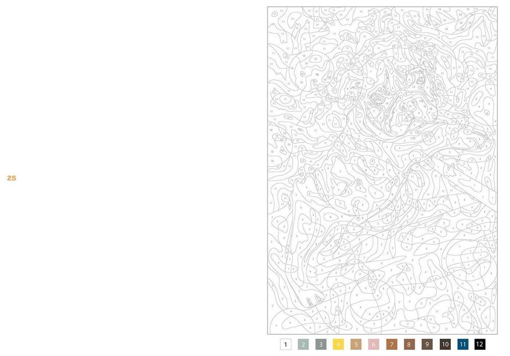 Hachette раскраска по номерам Coloriages mystères - Animaux adorables