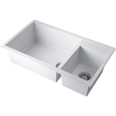 Мойка Omoikiri Tedori 86-2-LB-WH Tetogranit/белый
