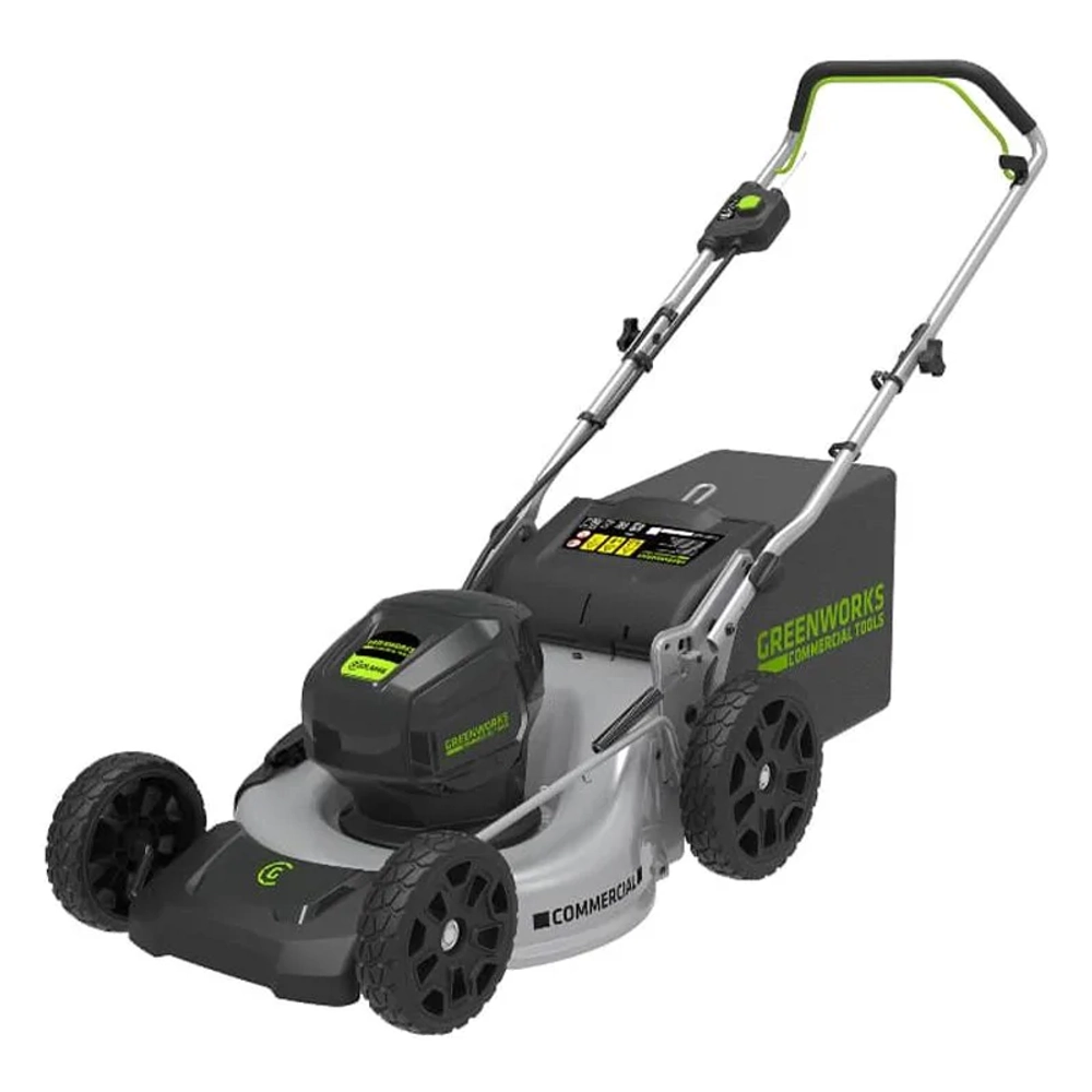 Аккумуляторная газонокосилка Greenworks GС82LM46 82V 82В (без АКБ и ЗУ) нож 46 см, 2502407