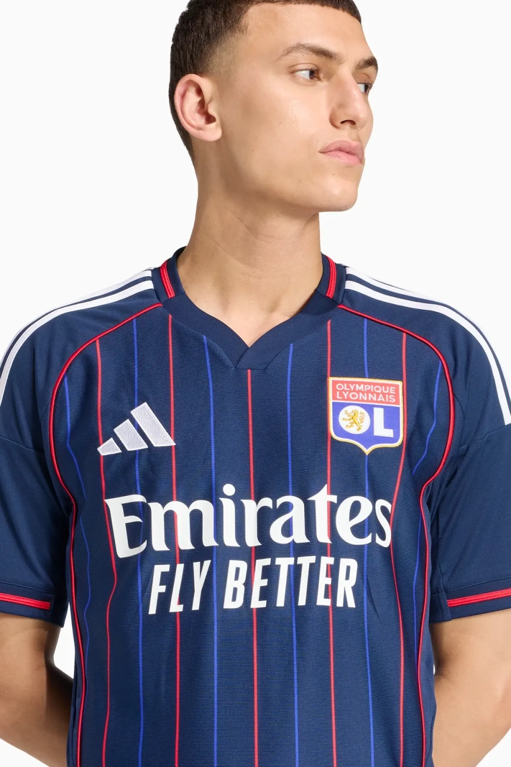 Футболка adidas Olympique Lyon 25/26 Away - темно-синий