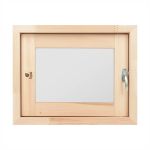 Форточка для бани и сауны Банные штучки, открытие наружу, двойное стекло, 40 х 50 см, липа, 271227