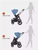 Коляска детская RANT "FLEX PRO" (2в1) RA074 Blue (2023)