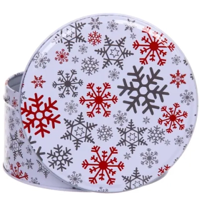 Банка жестяная «Снежинка» 900мл 13,5*7см