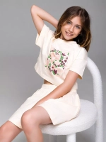 Костюм для девочки, футболка и шорты