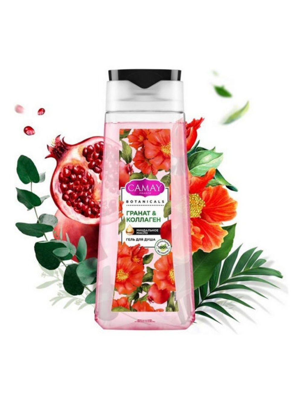 Camay Гель для душа Botanicals Цветы граната, 250 мл