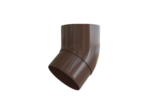 Колено трубы 67° Элит Коричневая