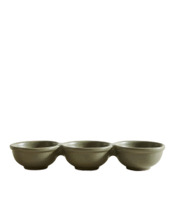 Zara Home блюдо сервировочное из фаянса, цвет зелёный, 30 см