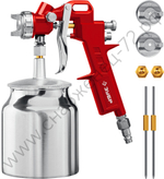 ЗУБР MS 200N-3, 1.2, 1.5, 1.8 мм, пневматический краскопульт с нижним бачком (06457)