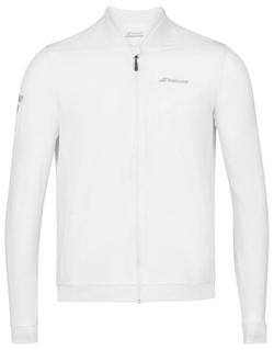 Кофта для мальчика теннисная Babolat Play Jacket Junior - white