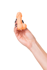 Оранжевая свеча в форме пениса - 47 гр. (Цвет: оранжевый)