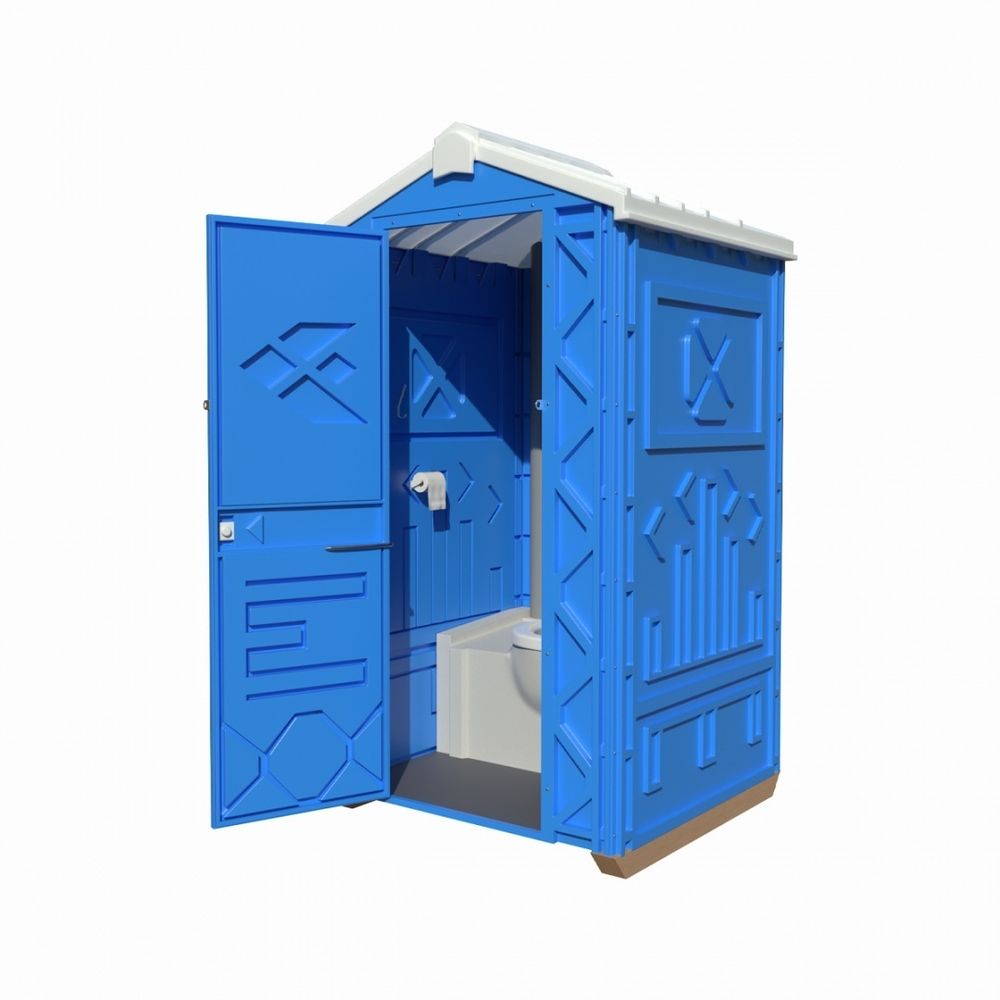 Мобильная туалетная кабина &quot;Стандарт Плюс&quot; в разборе синяя ЭкоПром вертикальная (1100x1200x2180см;80кг;Синий) - арт.557723