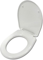 Сиденье для унитаза "Каскада" голубовато-белое ИНКОЭР