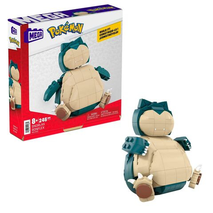 Конструктор Mega Pokemon Snorlax - Сборная модель покемон Снорлакс 246 элементов - Мега Покемон HLB70