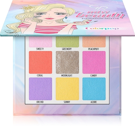 Golden Rose Miss Beauty - палитра теней для век, 9× 13 g