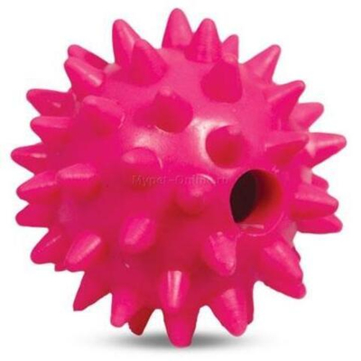 Игрушка для собак из цельнолитой резины "Мяч игольчатый", d65мм, Triol