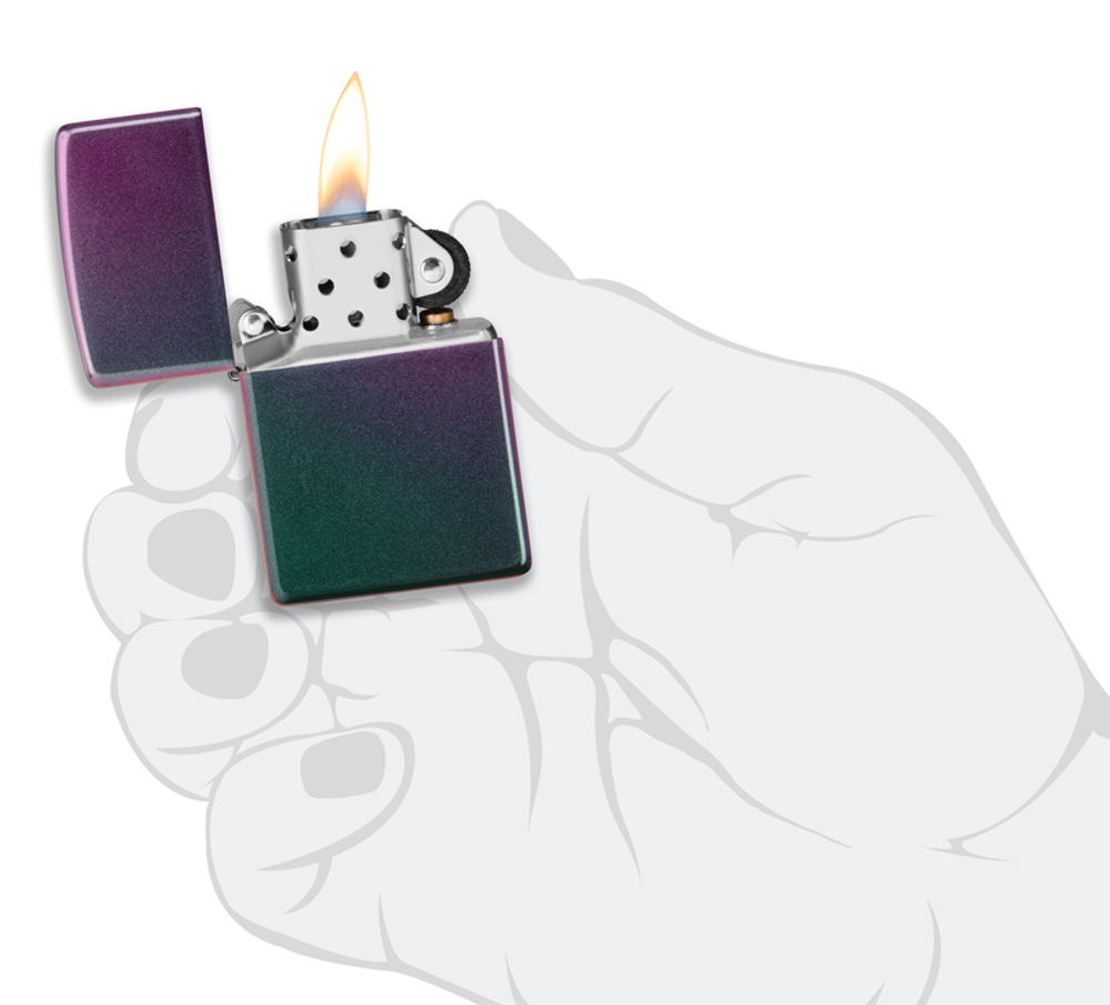 Зажигалка зелёно-фиолетовая Iridescent ZIPPO 49146