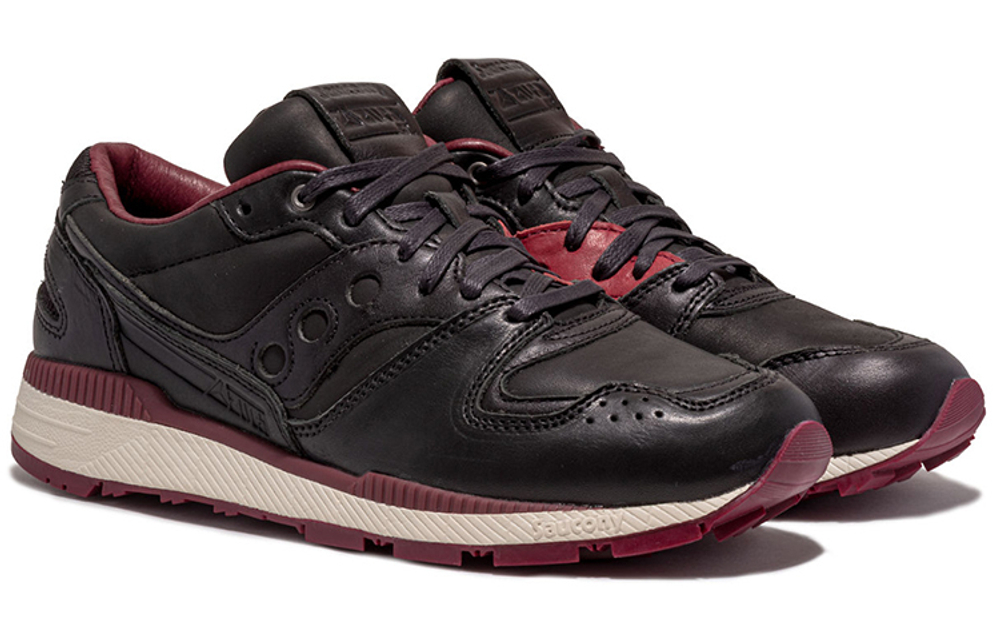 Saucony Azura Horween retro low-cut running shoes for men and women the same black