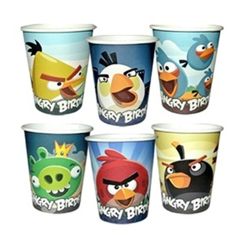 Стаканы бумажные Angry Birds Ассорти Набор 6шт.