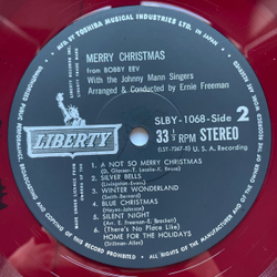 Винтажная виниловая пластинка LP Bobby Vee, Merry Christmas From Bobby Vee (The Christmas Album) (Япония 1962) (Красный Винил)