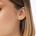 Серьги «Оливки» (пожелание удачи) из комбинированного золота Артикул: 02-4713-00-000-1113-59