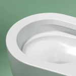 Унитаз подвесной Ceramica Nova Modena CN6063MW безободковый, с крышкой микролифт, белый матовый