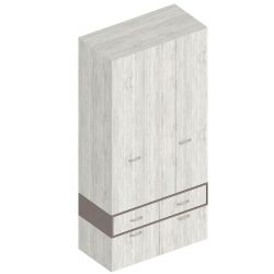 Шкаф 5-ств с 2 ящиками, МС "Анита"