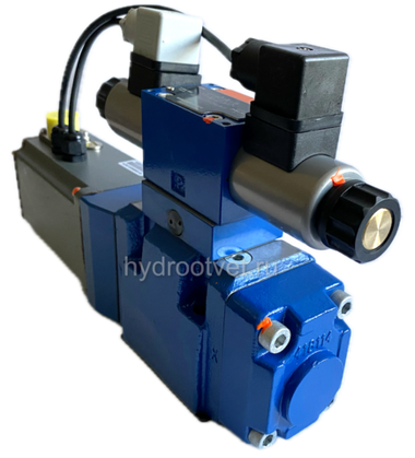 4WRKE10E1-100L-3X/6EG24K31/A1D3M - Пропорциональный распределитель с обратной связью по положению золотника и со встроенным усилителем (OBE), Ду10, A1 = ±10 В, номинальный расход 100 л/мин, схема E1-, каналы управления X и Y - внешние