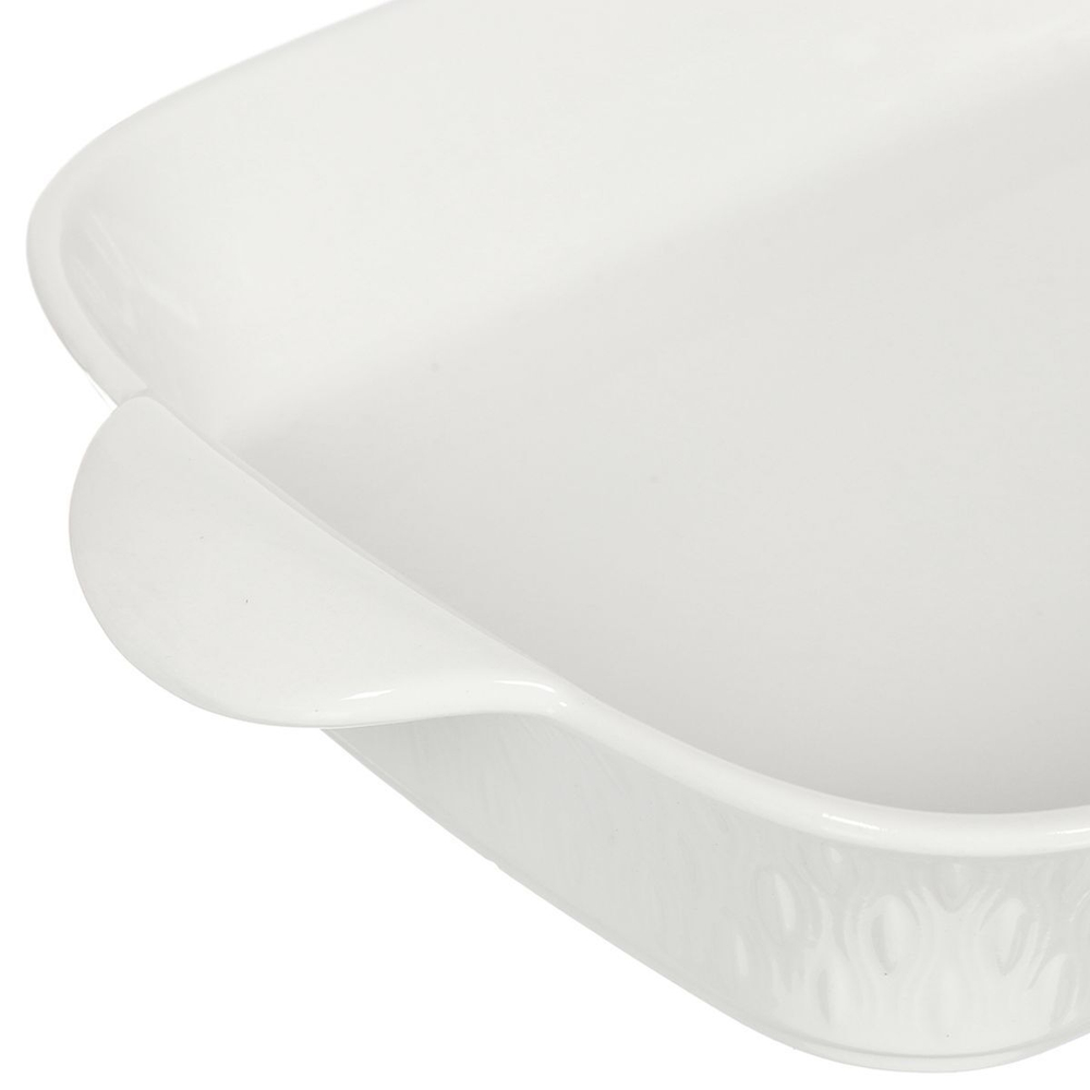 Форма для запекания керам, 23.5х41.5х7 см, прямоуг, бел, Антарктида, Y4-4416