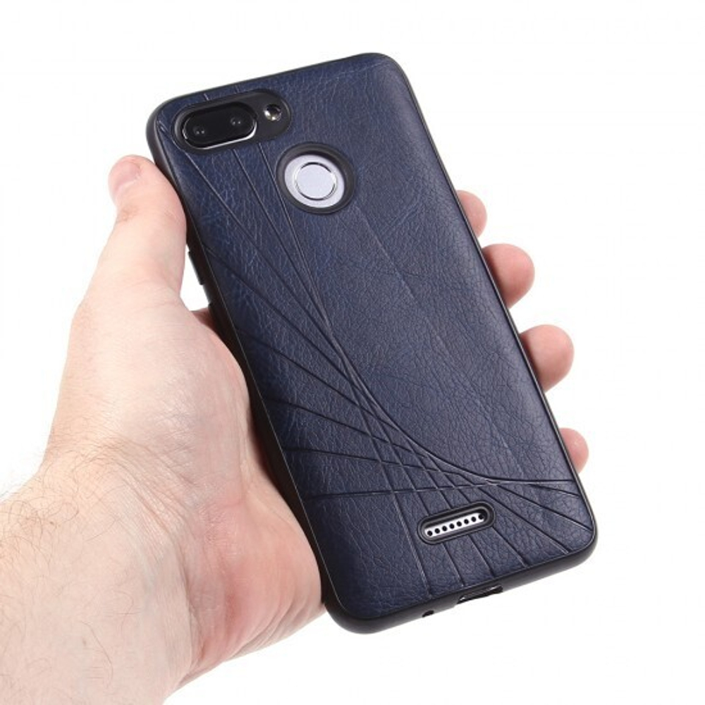 Чехол ТПУ под кожу для Xiaomi Redmi 6, 011178 Светло-коричневый