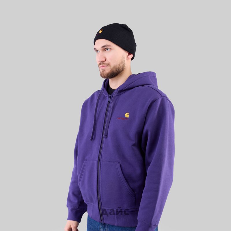 Шапка Carhartt WIP American Script Beanie артикул:I034235_black - купить в магазине Дайс