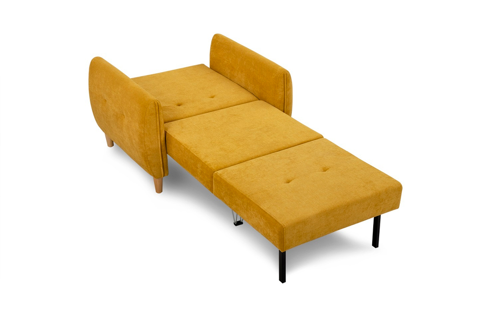 Кресло еврокнижка Анита, Желтое