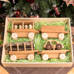 Большой паровозный состав с 4 вагонами, Леснушки