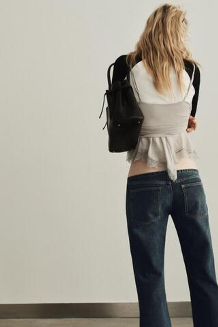 ZARA ТОП ИЗ ЖОРЖЕТА С КРУЖЕВОМ, СЕРЫЙ