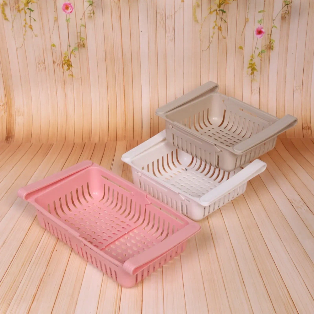 Полка пластиковая в холодильник раздвижная 20,5/28,5*16*6,5см