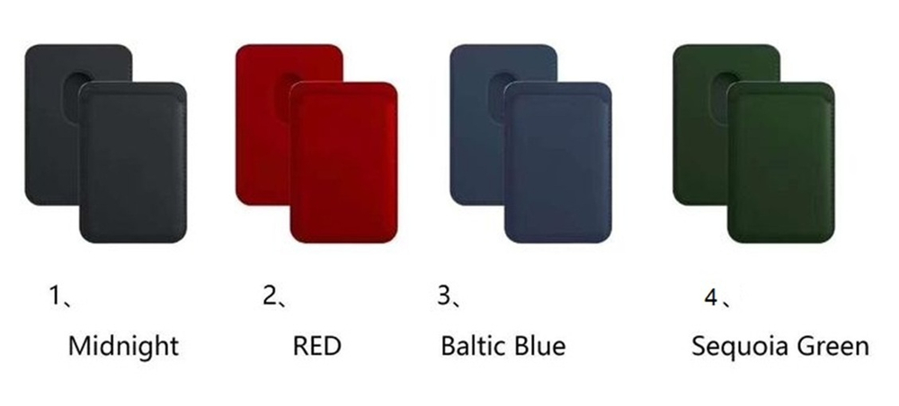 iPhone Leather Wallet (натуральная кожа) MagSafe с цветной анимацией