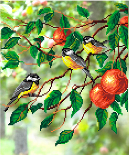 Ткань с рисунком "М.П.Студия" для вышивания бисером №3, 50 см х 40 см