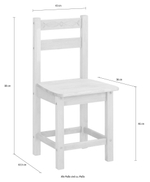 Прочный анатомический Стул для кухни Индра из натурального массива сосны 43х43 см со спинкой, для столовой и гостиной в стиле кантри