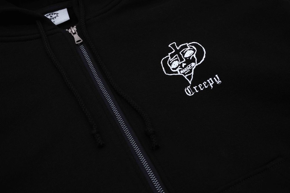 Худи Creepy Clothing Zip Рыцарь черное